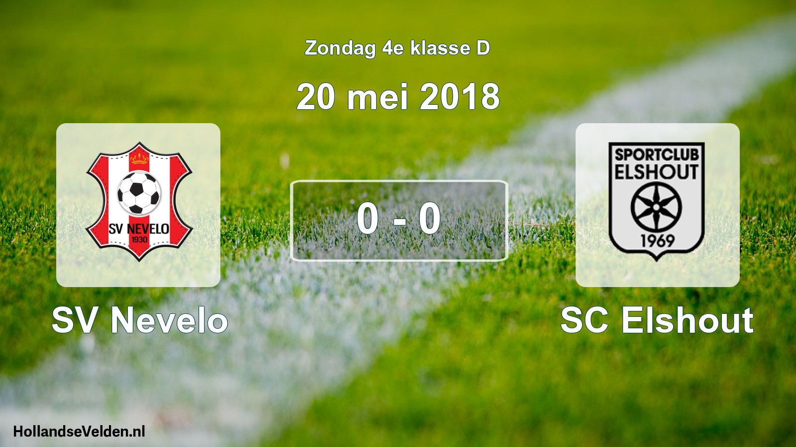 Total number of matches played: SV Nevelo - SC Elshout 0 - 0 (20 May 2018)