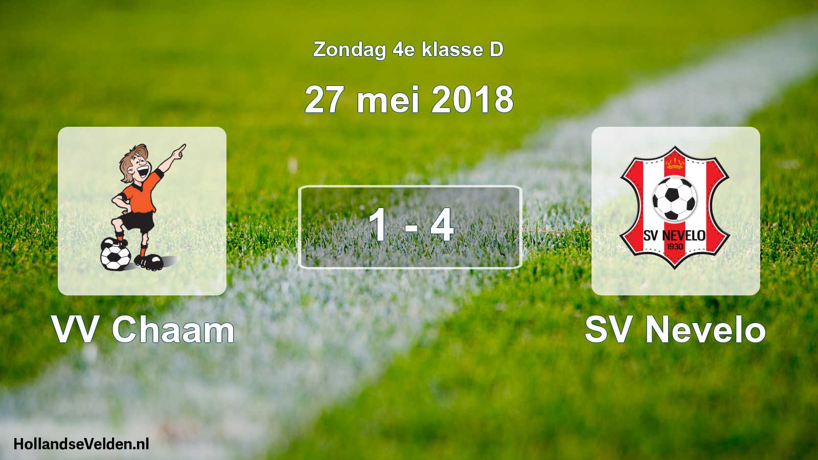 Total number of matches played: VV Chaam - SV Nevelo 1 - 4 (27 May 2018)