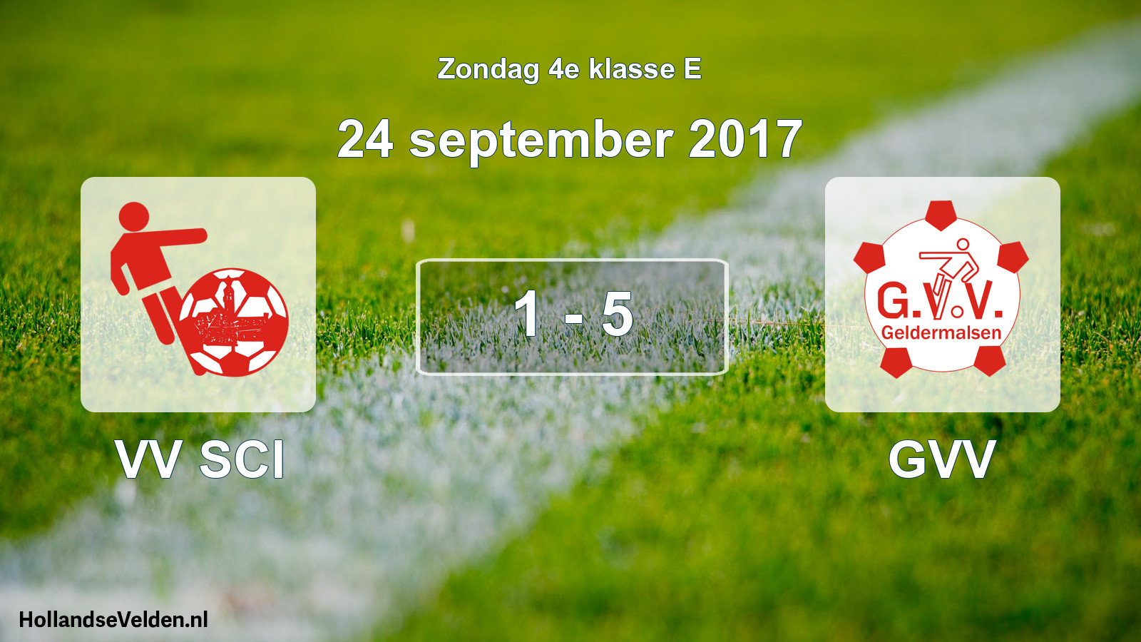 Total number of matches played: VV SCI - GVV 1 - 5 (24 September 2017)