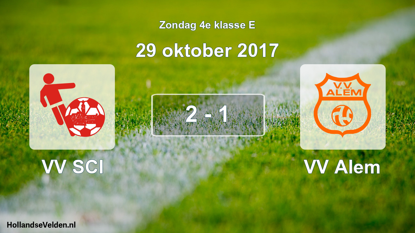 Total number of matches played: VV SCI - VV Alem 2 - 1 (29 October 2017)