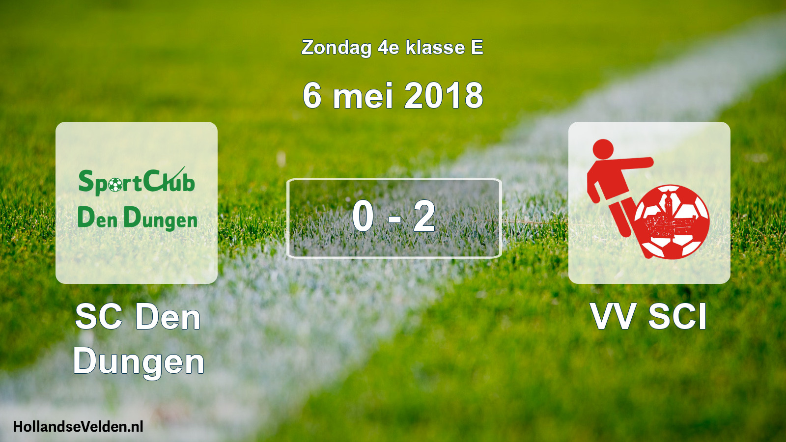 Total number of matches played: SC Den Dungen - VV SCI 0 - 2 (6 May 2018)