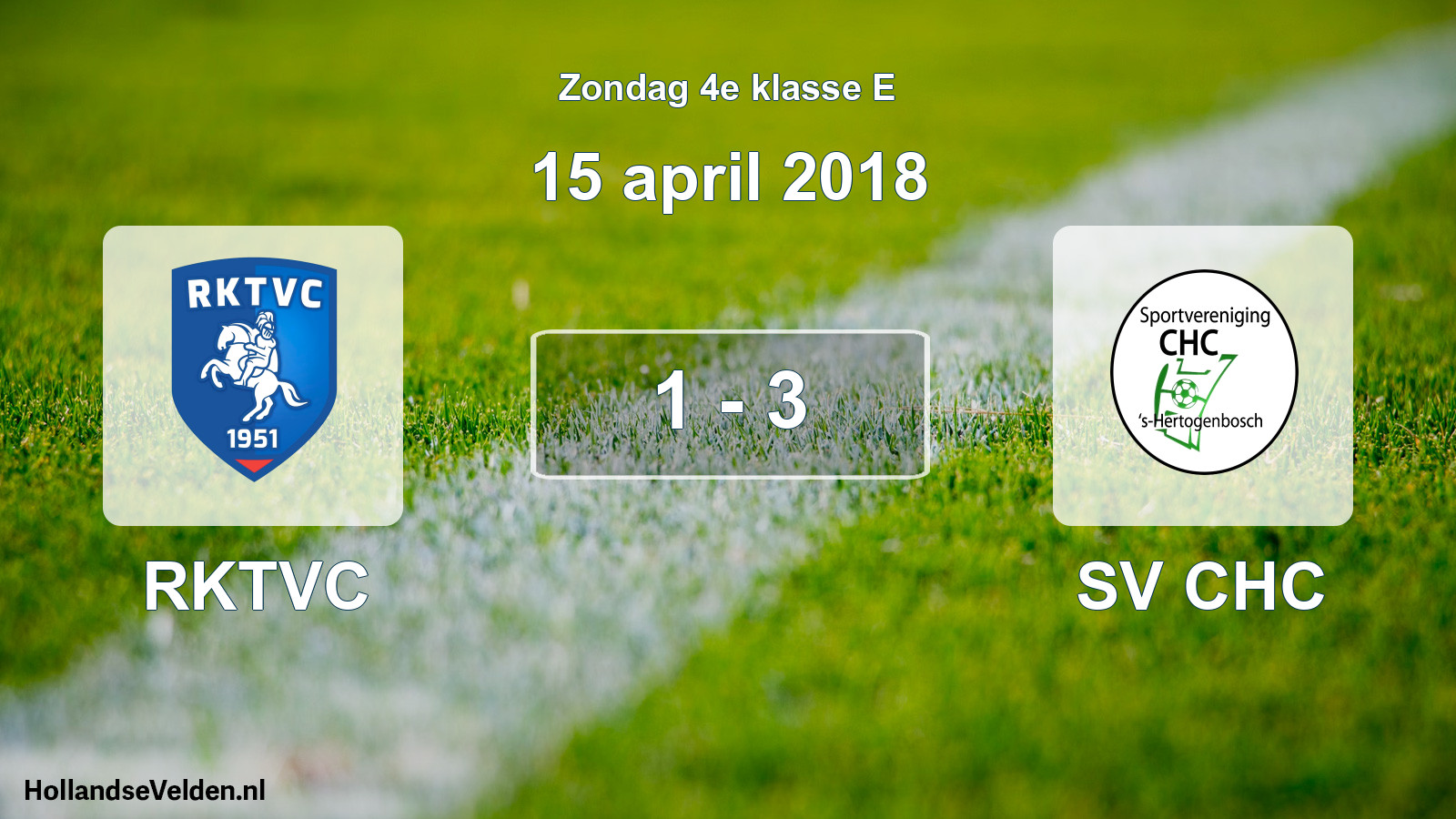 Total number of matches played: RKTVC - SV CHC 1 - 3 (15 April 2018)