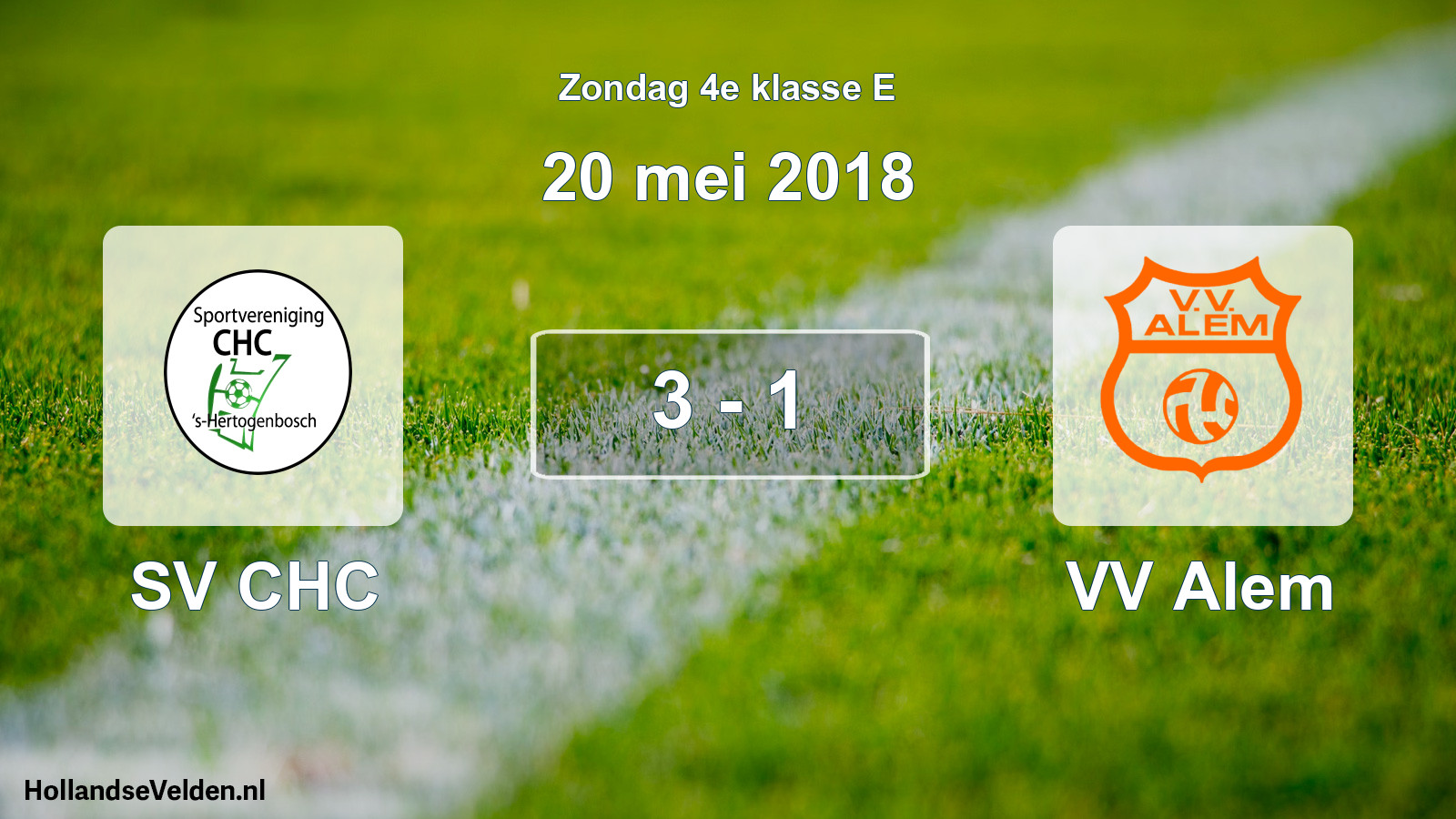 Total number of matches played: SV CHC - VV Alem 3 - 1 (20 May 2018)