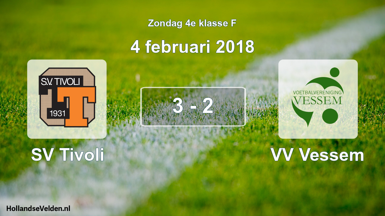 Total number of matches played: SV Tivoli - VV Vessem 3 - 2 (4 February 2018)