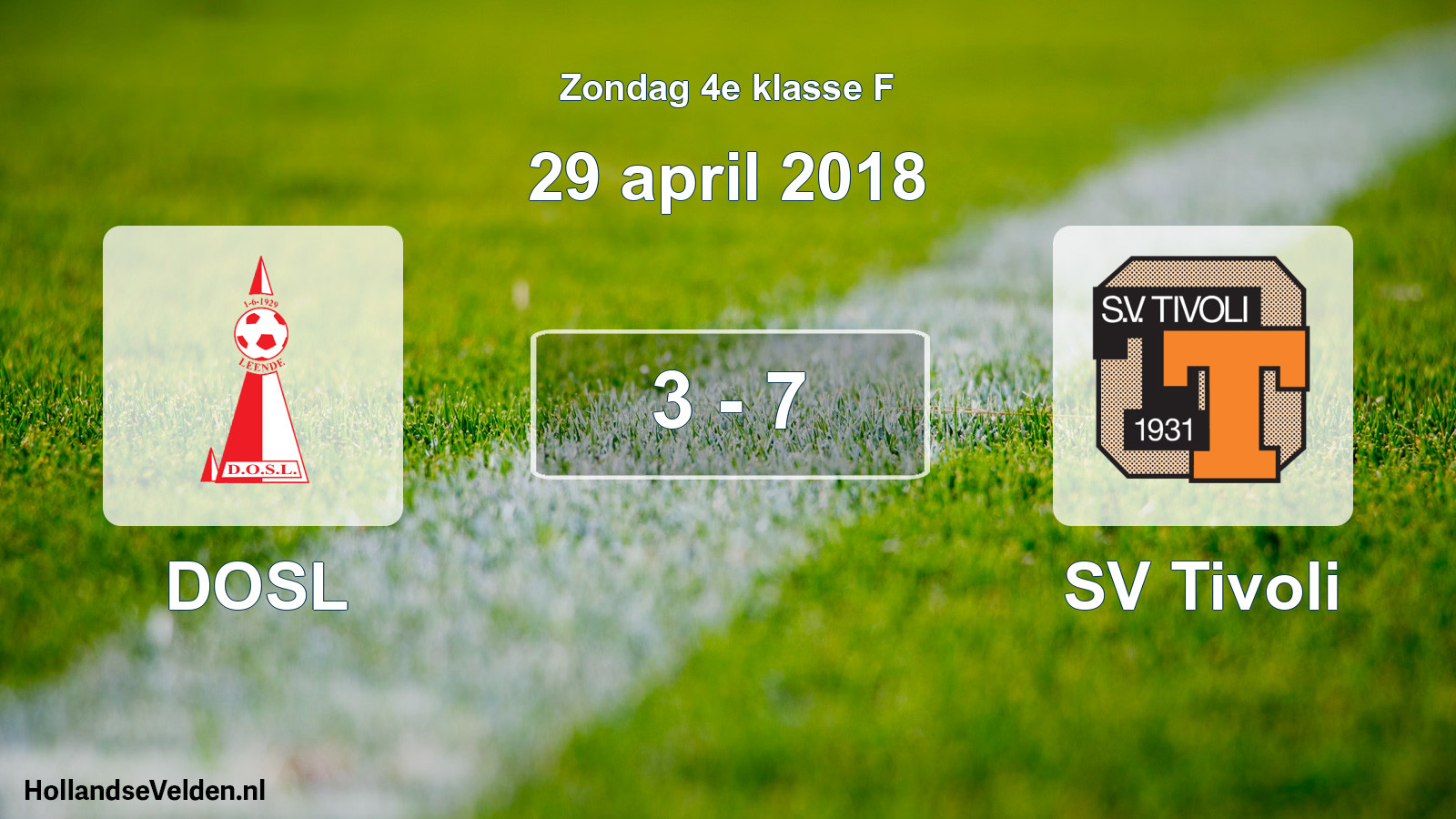 Total number of matches played: DOSL - SV Tivoli 3 - 7 (29 April 2018)