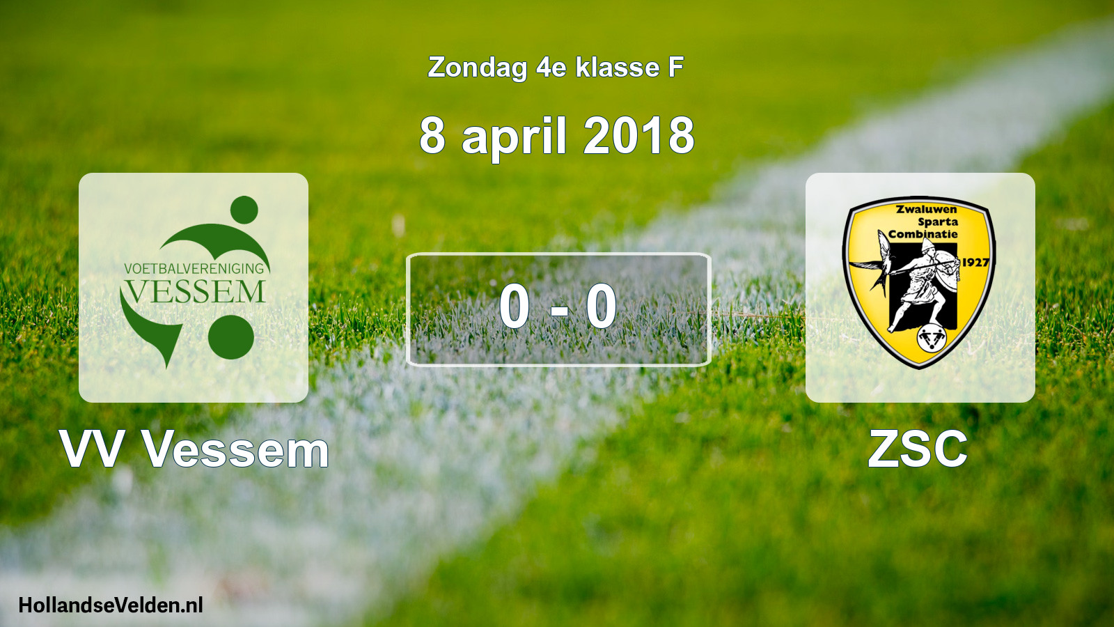 Total number of matches played: VV Vessem - ZSC 0 - 0 (8 April 2018)