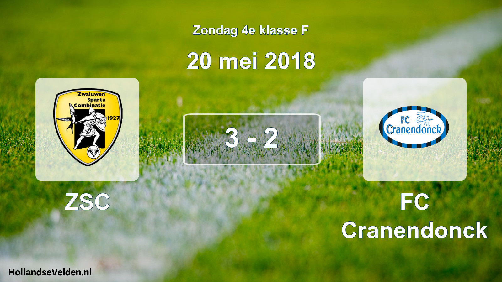 Total number of matches played: ZSC - FC Cranendonck 3 - 2 (20 May 2018)