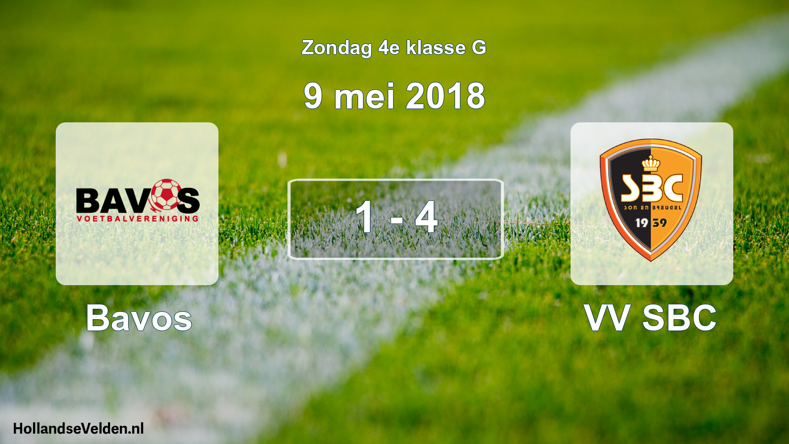 Total number of matches played: Bavos - VV SBC 1 - 4 (9 May 2018)