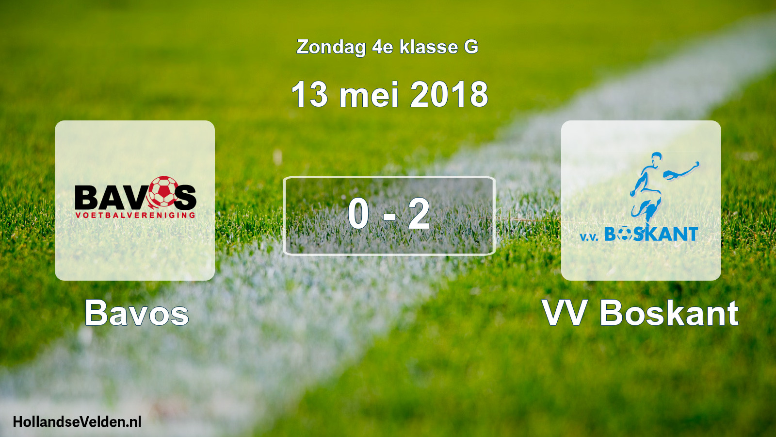 Total number of matches played: Bavos - VV Boskant 0 - 2 (13 May 2018)
