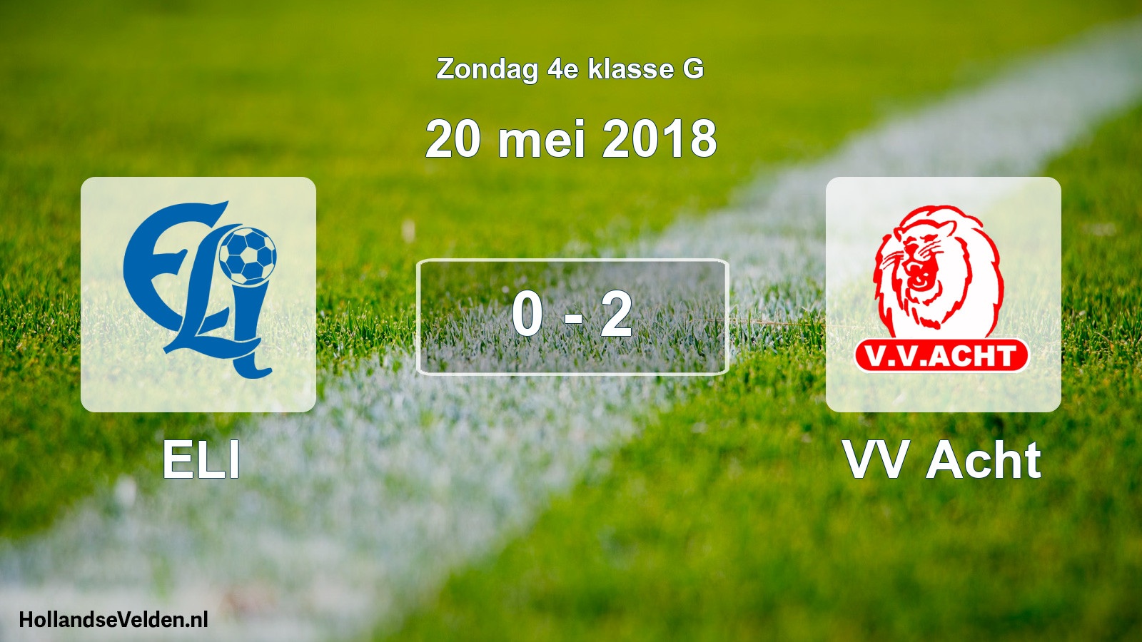 Total number of matches played: ELI - VV Acht 0 - 2 (20 May 2018)