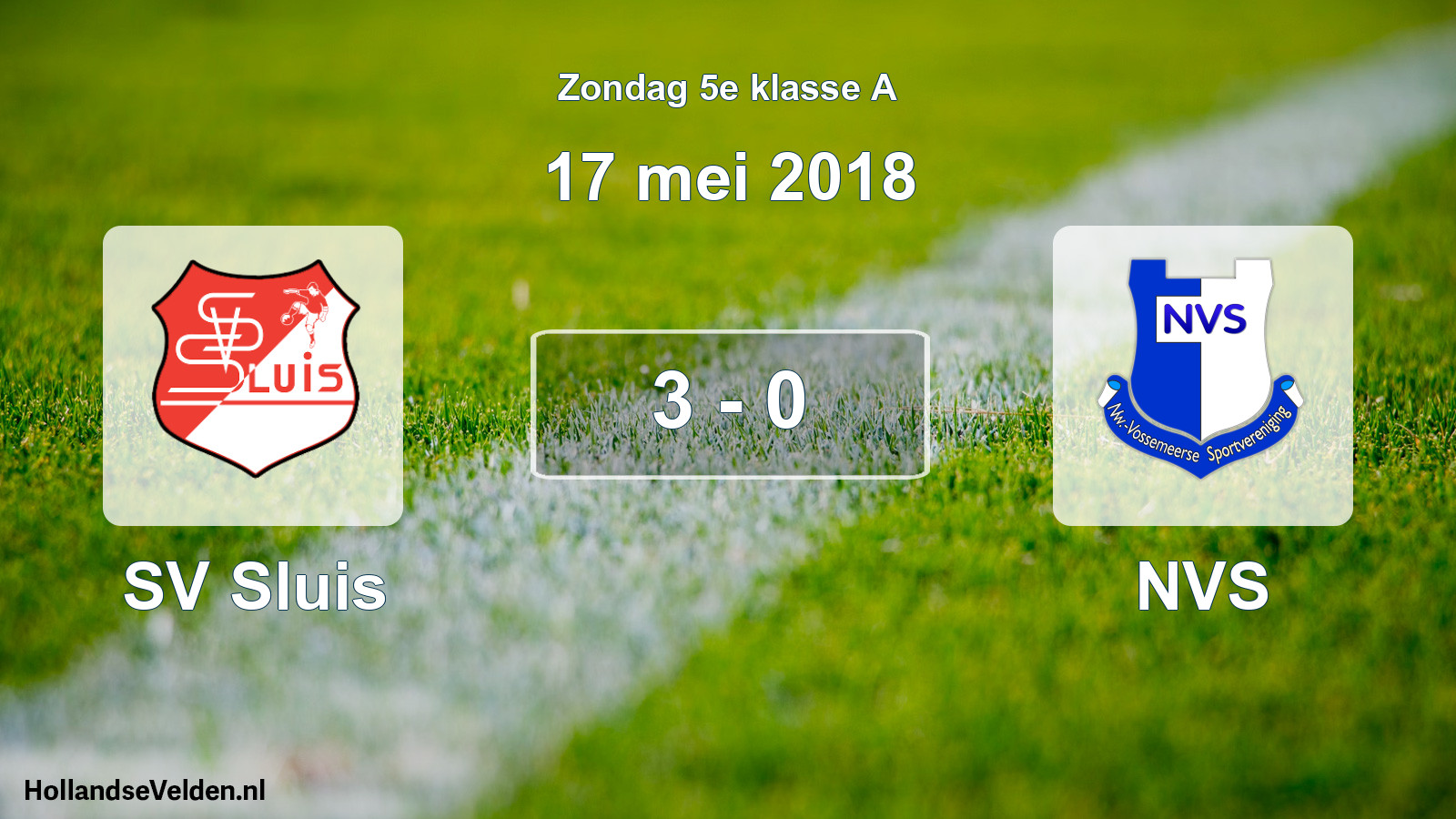 Total number of matches played: SV Sluis - NVS 3 - 0 (17 May 2018)