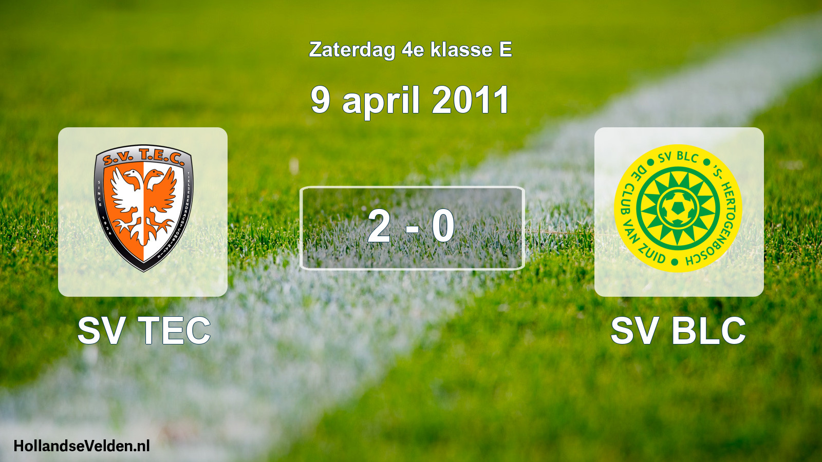 Total number of matches played: SV TEC - SV BLC 2 - 0 (9 April 2011)