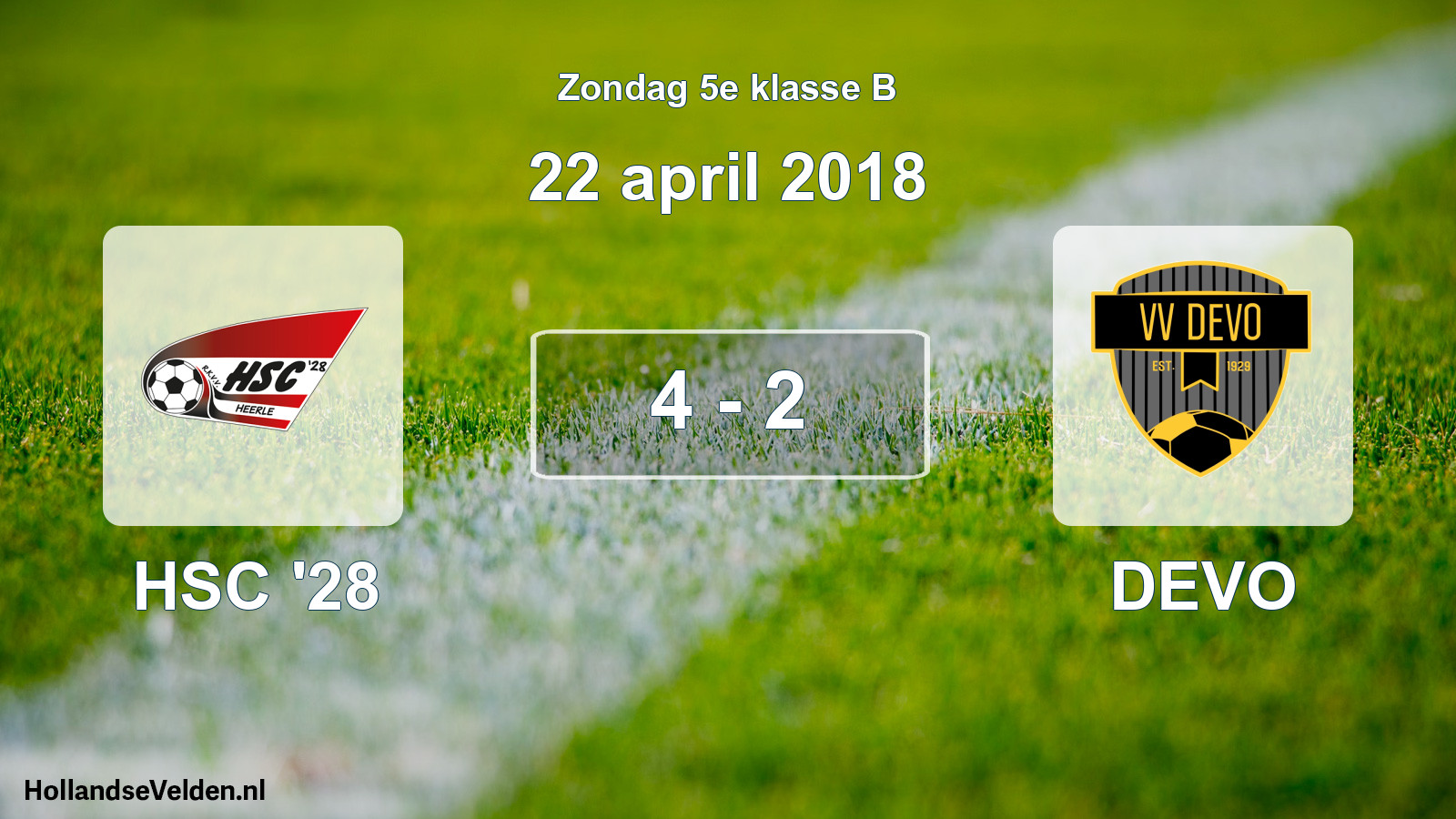 Total number of matches played: HSC '28 - DEVO 4 - 2 (22 April 2018)