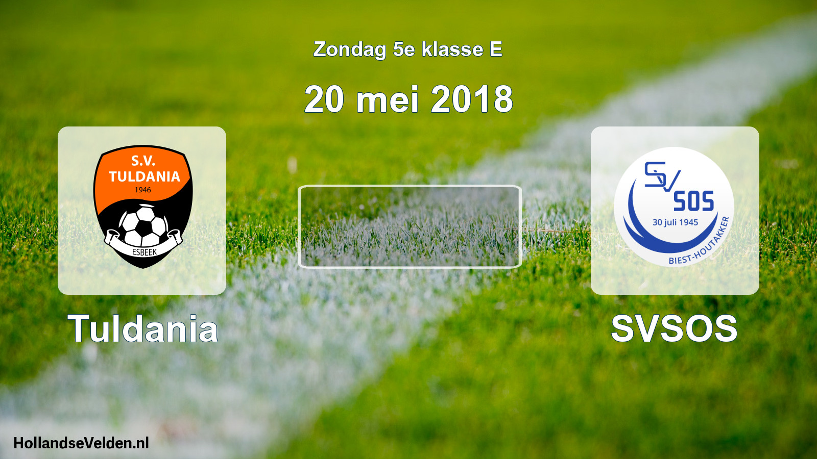 Scheduled Match: Tuldania - SVSOS (20 May 2018)