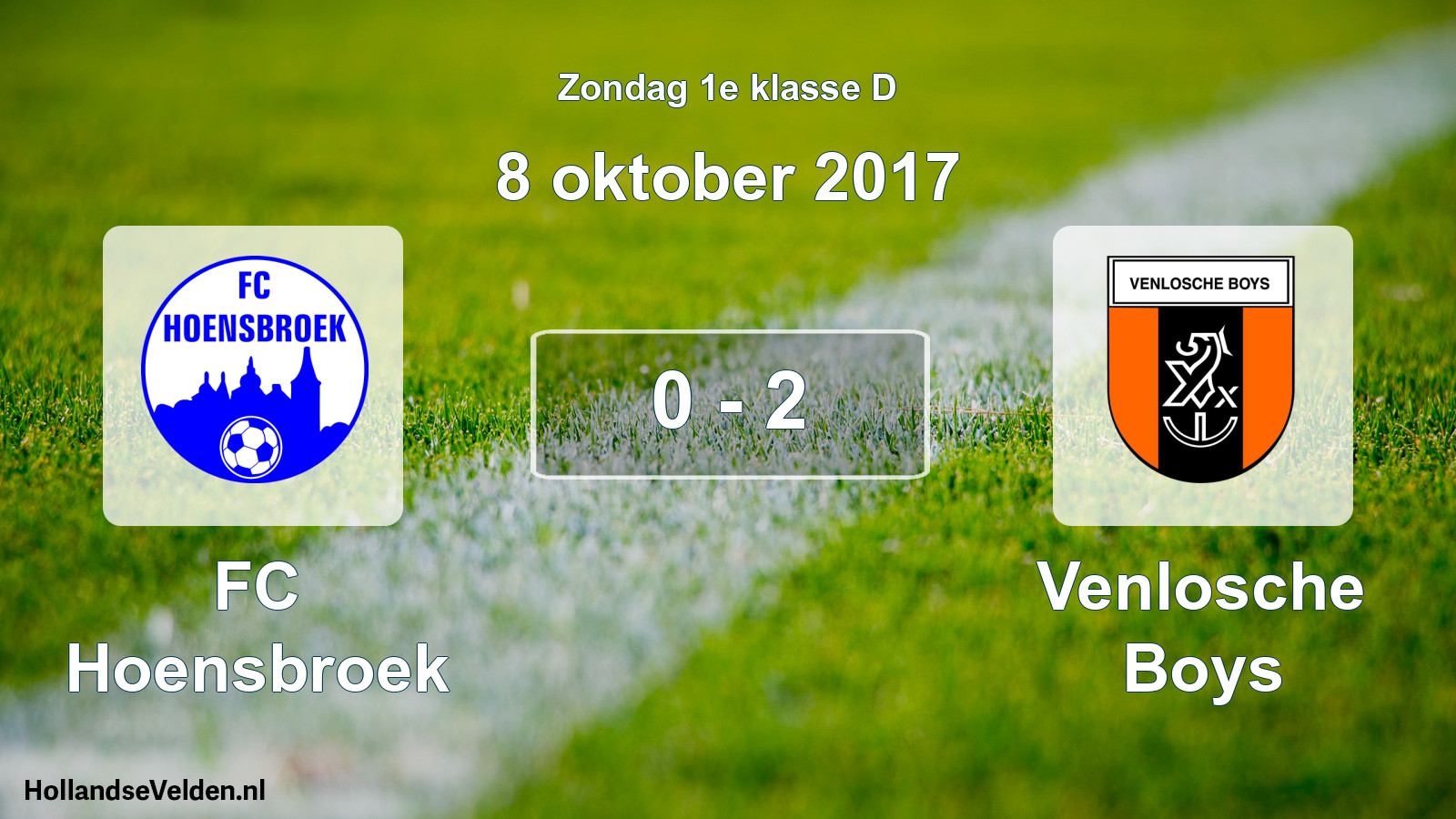 Total number of matches played: FC Hoensbroek - Venlosche Boys 0 - 2 (8 October 2017)