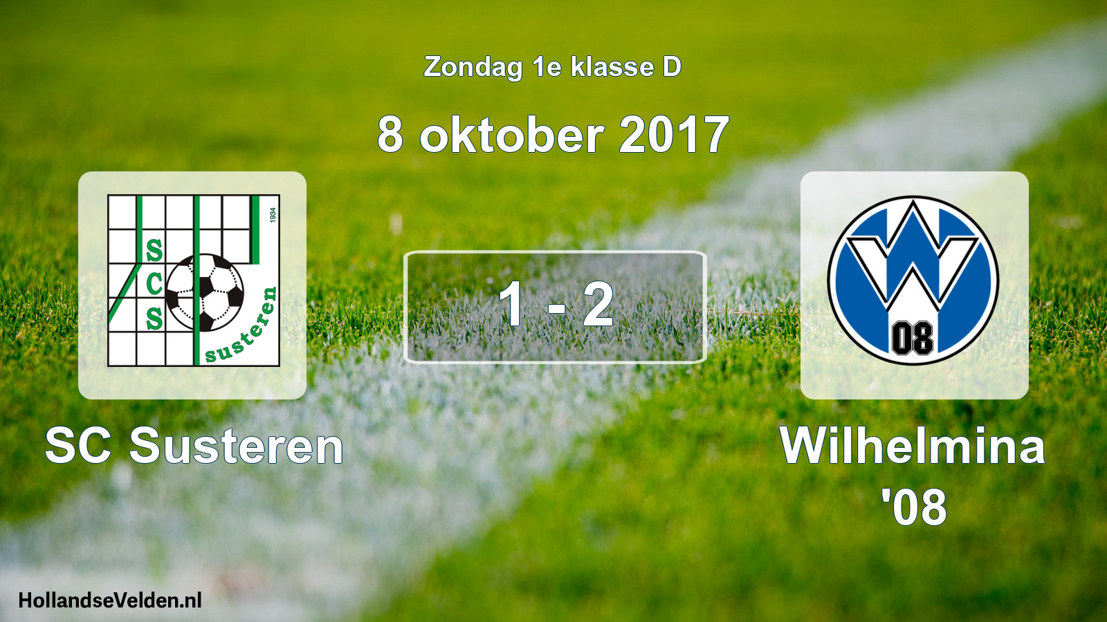 Total number of matches played: SC Susteren - Wilhelmina '08 1 - 2 (8 October 2017)