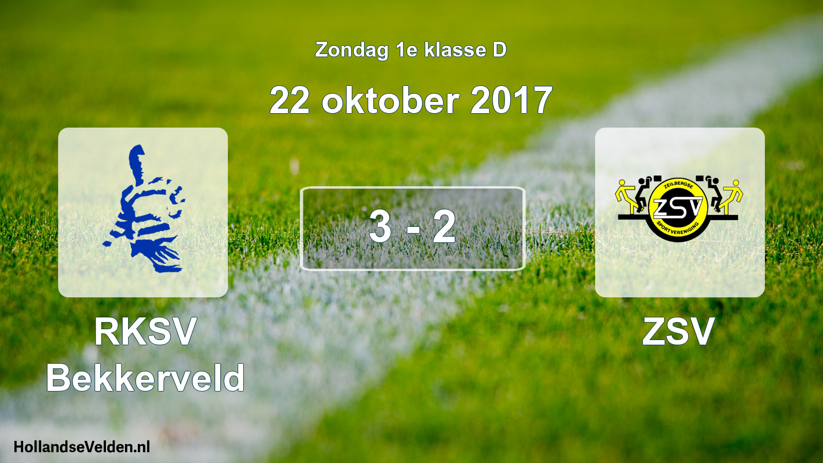 Total number of matches played: RKSV Bekkerveld - ZSV 3 - 2 (22 October 2017)