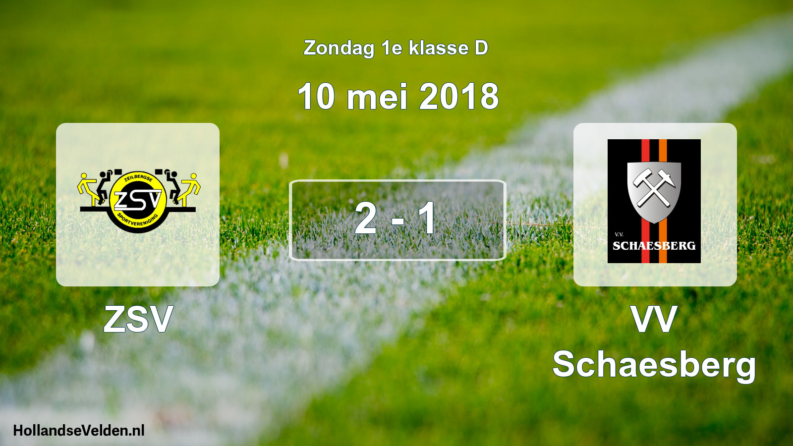 Total number of matches played: ZSV - VV Schaesberg 2 - 1 (10 May 2018)