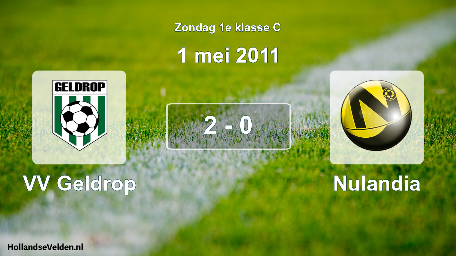 Total number of matches played: VV Geldrop - Nulandia 2 - 0 (1 May 2011)