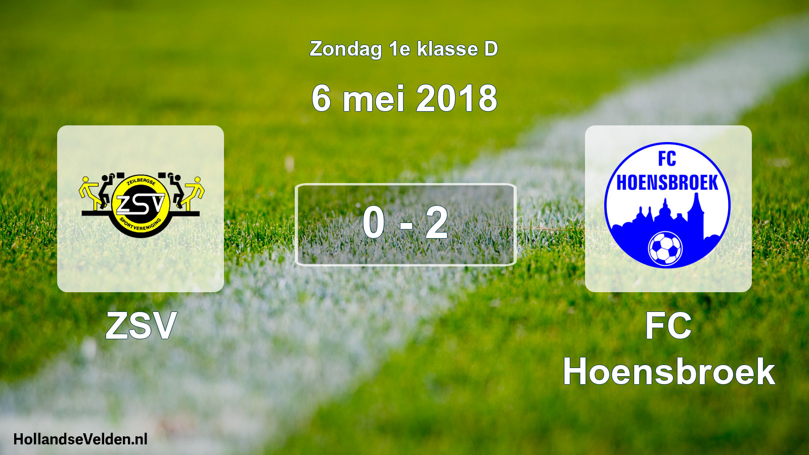 Total number of matches played: ZSV - FC Hoensbroek 0 - 2 (6 May 2018)