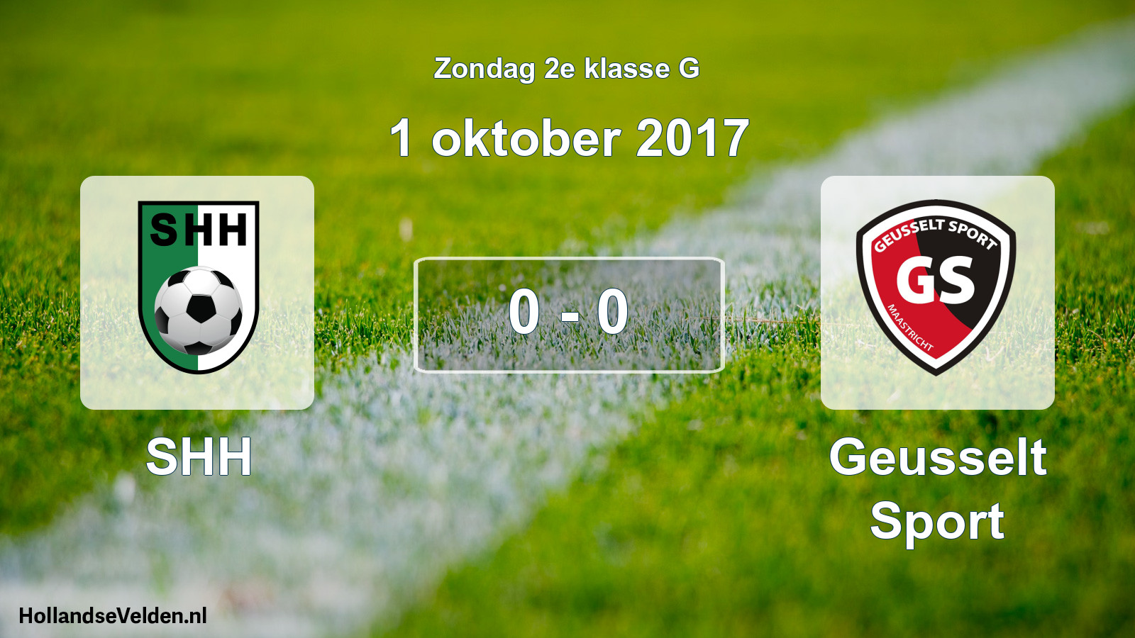 Total number of matches played: SHH - Geusselt Sport 0 - 0 (1 October 2017)