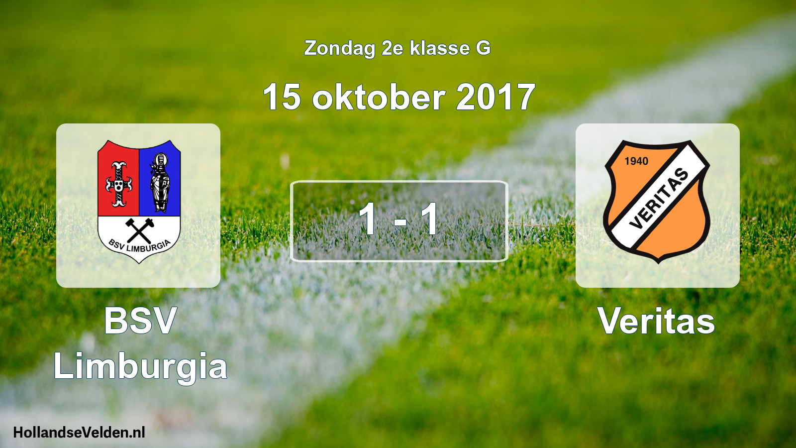 Total number of matches played: BSV Limburgia - Veritas 1 - 1 (15 October 2017)