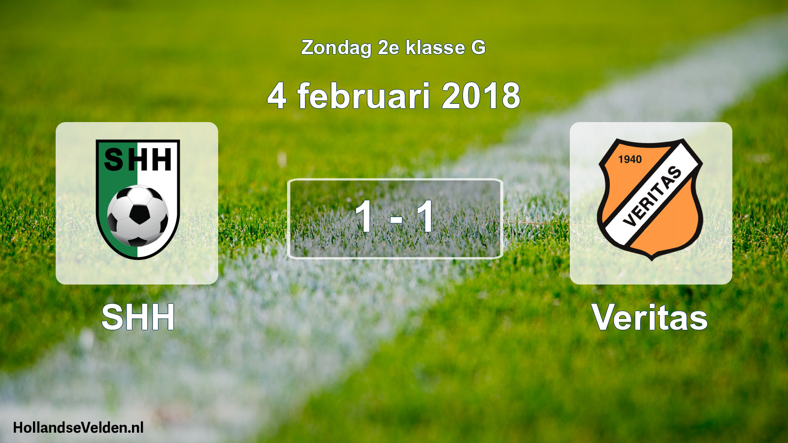 Total number of matches played: SHH - Veritas 1 - 1 (4 February 2018)