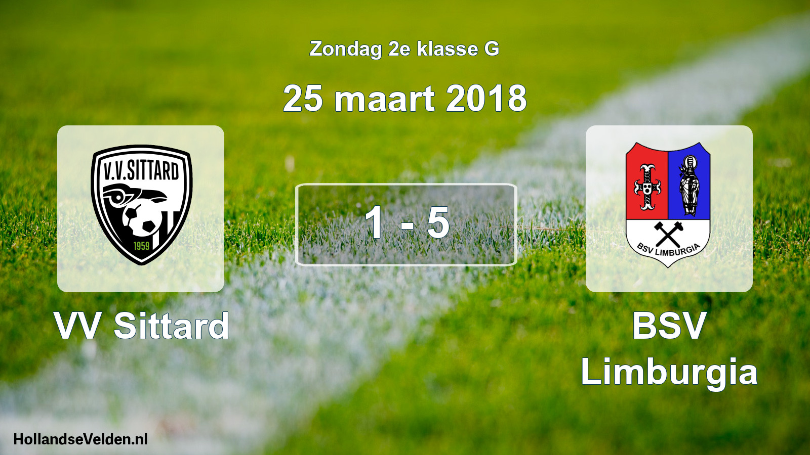 Total number of matches played: VV Sittard - BSV Limburgia 1 - 5 (25 March 2018)