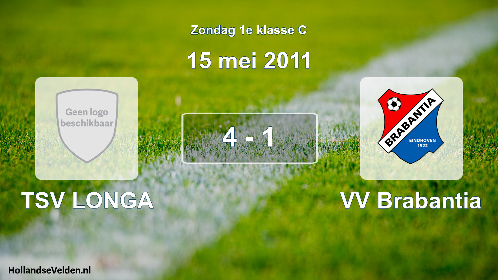 Total number of matches played: TSV LONGA - VV Brabantia 4 - 1 (15 May 2011)