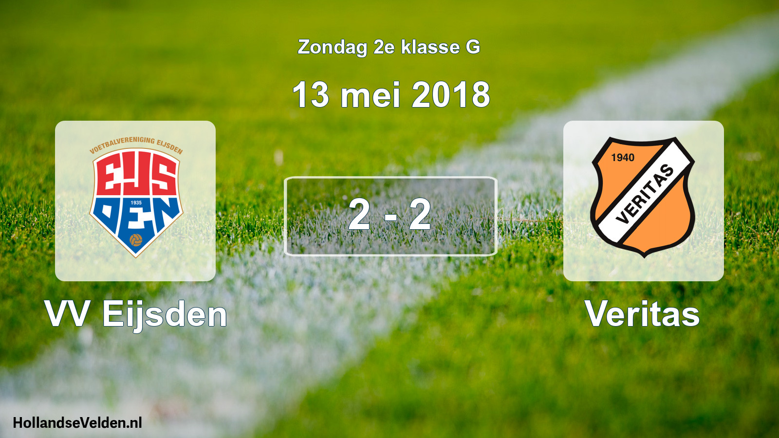 Total number of matches played: VV Eijsden - Veritas 2 - 2 (13 May 2018)