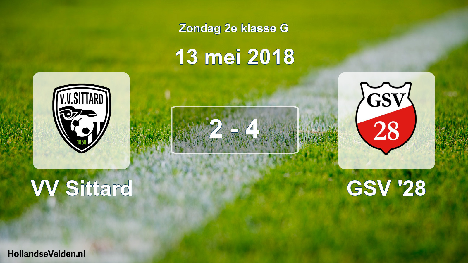Total number of matches played: VV Sittard - GSV '28 2 - 4 (13 May 2018)