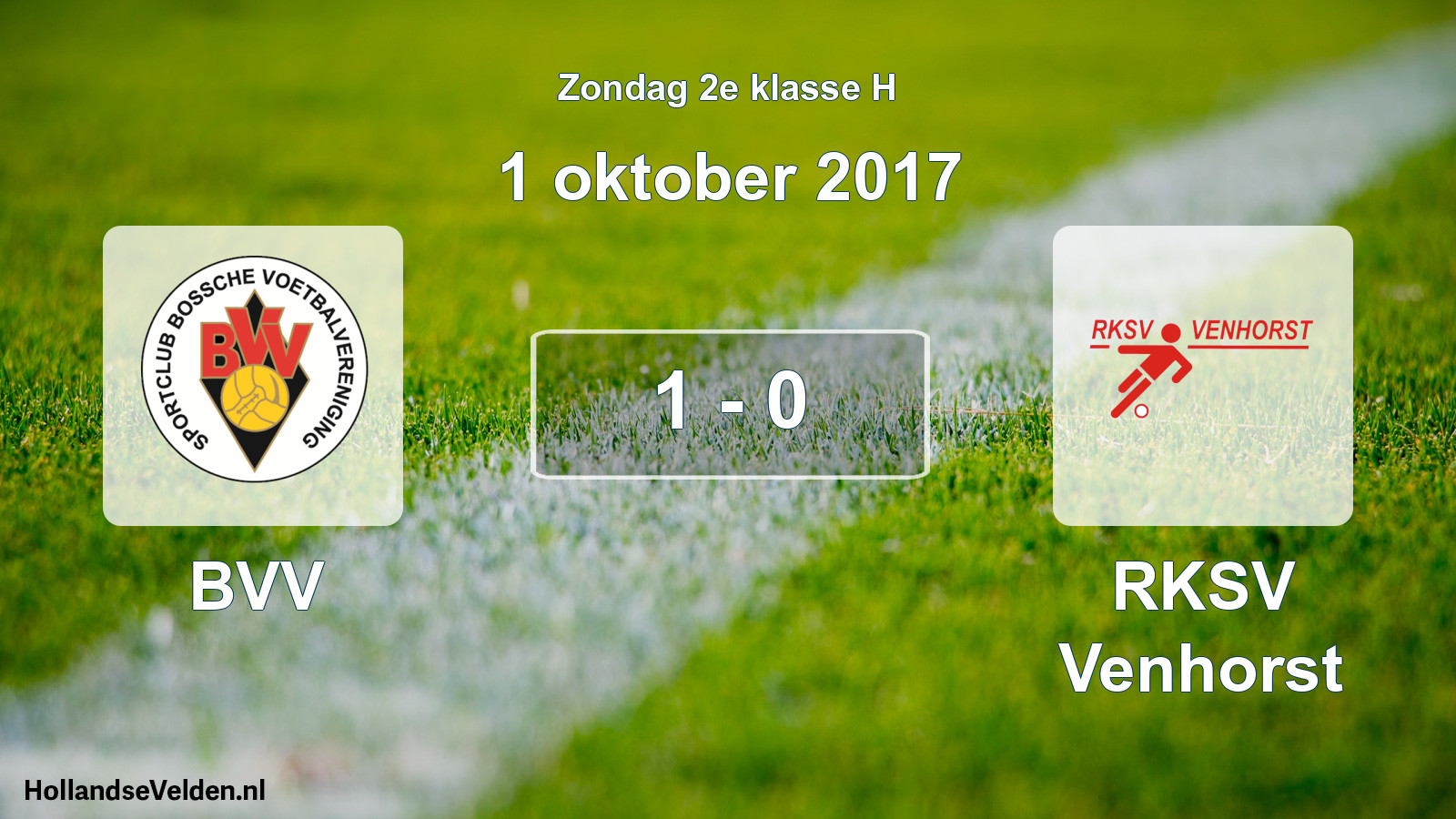 Total number of matches played: BVV - RKSV Venhorst 1 - 0 (1 October 2017)