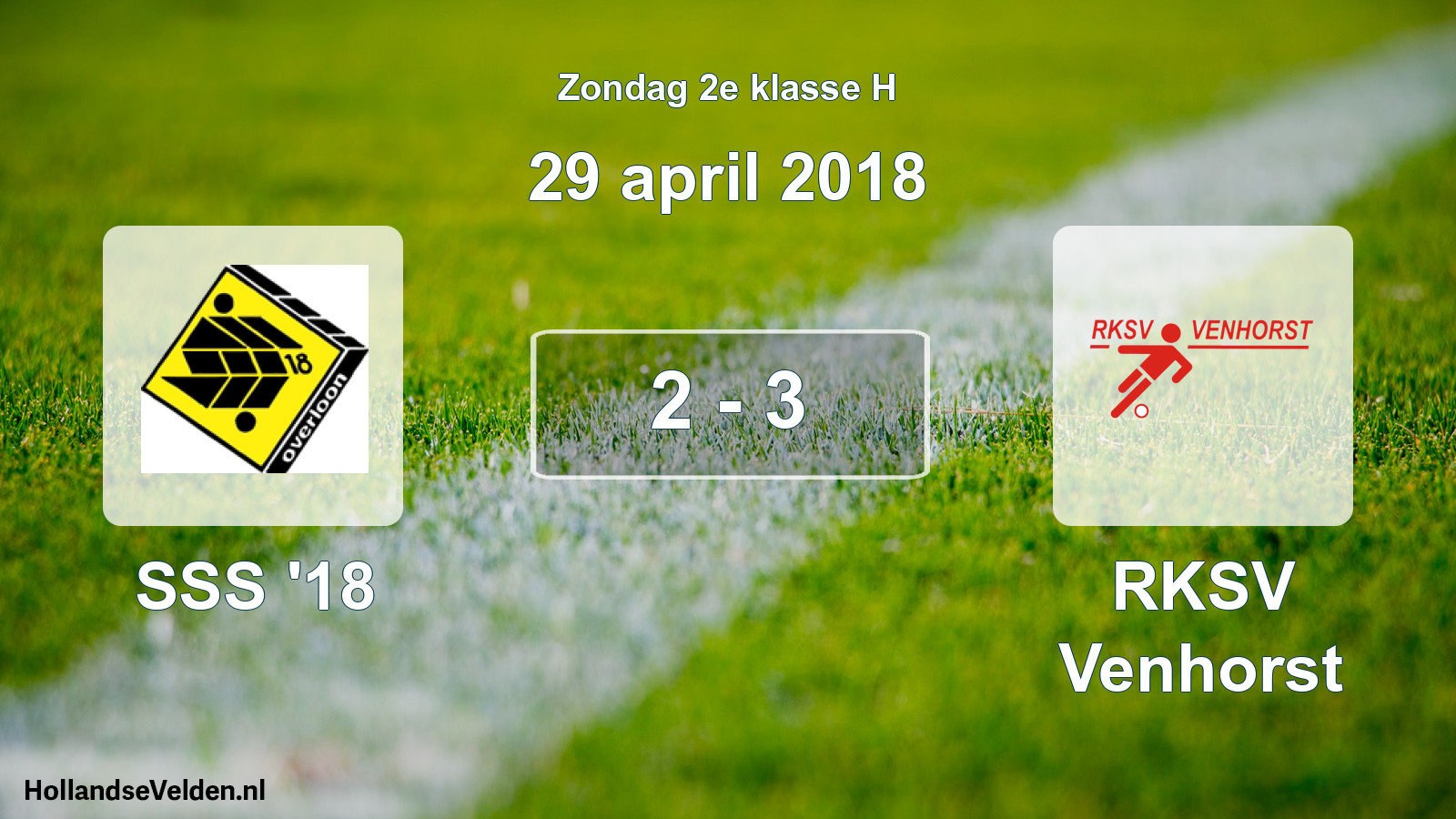 Total number of matches played: SSS '18 - RKSV Venhorst 2 - 3 (29 April 2018)