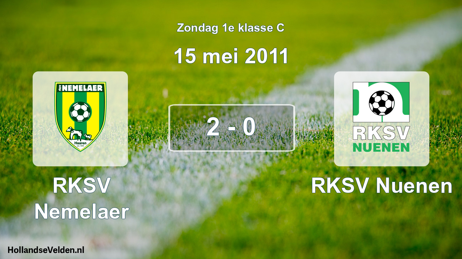 Total number of matches played: RKSV Nemelaer - RKSV Nuenen 2 - 0 (15 May 2011)