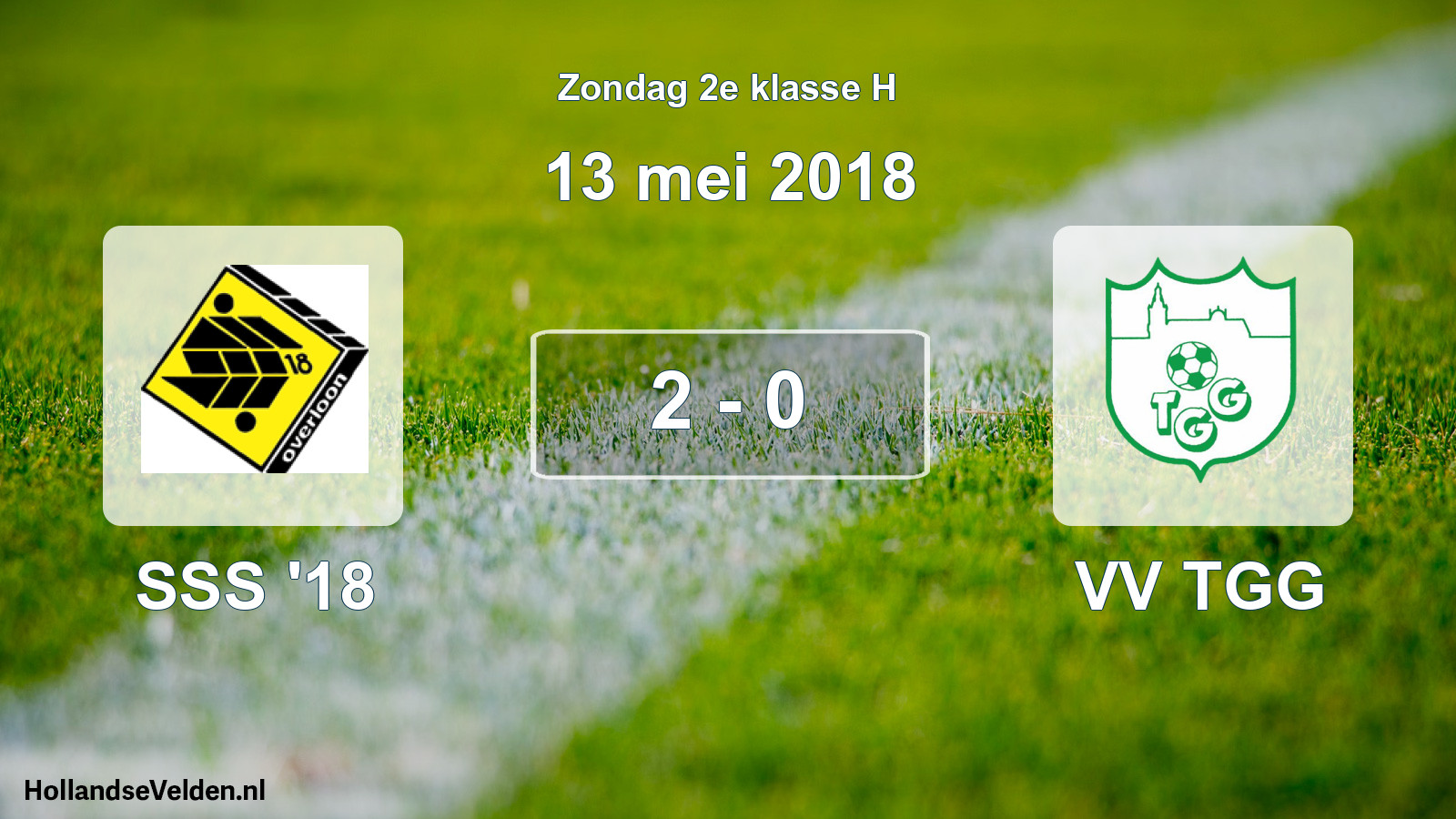 Total number of matches played: SSS '18 - VV TGG 2 - 0 (13 May 2018)