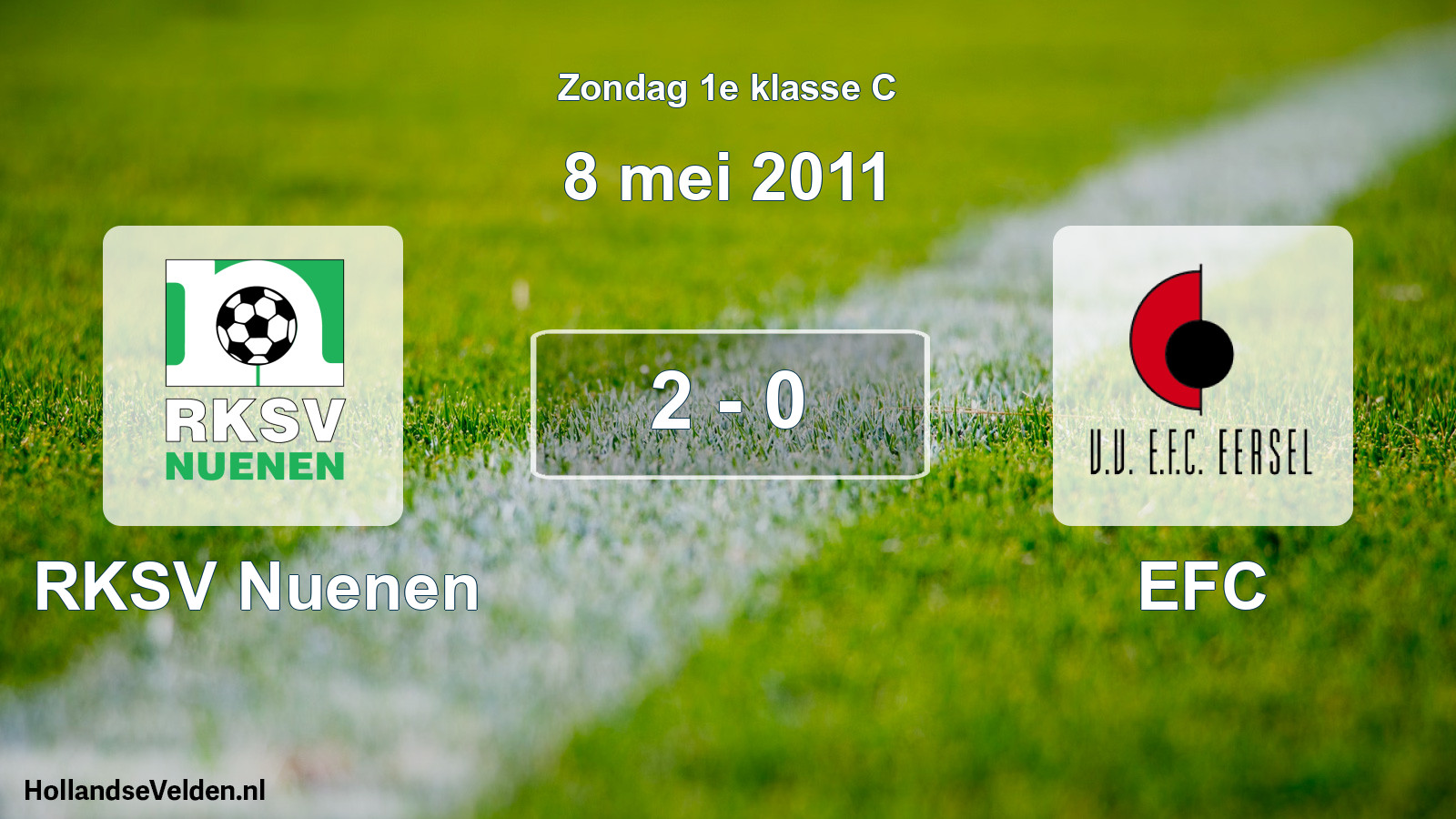 Total number of matches played: RKSV Nuenen - EFC 2 - 0 (8 May 2011)