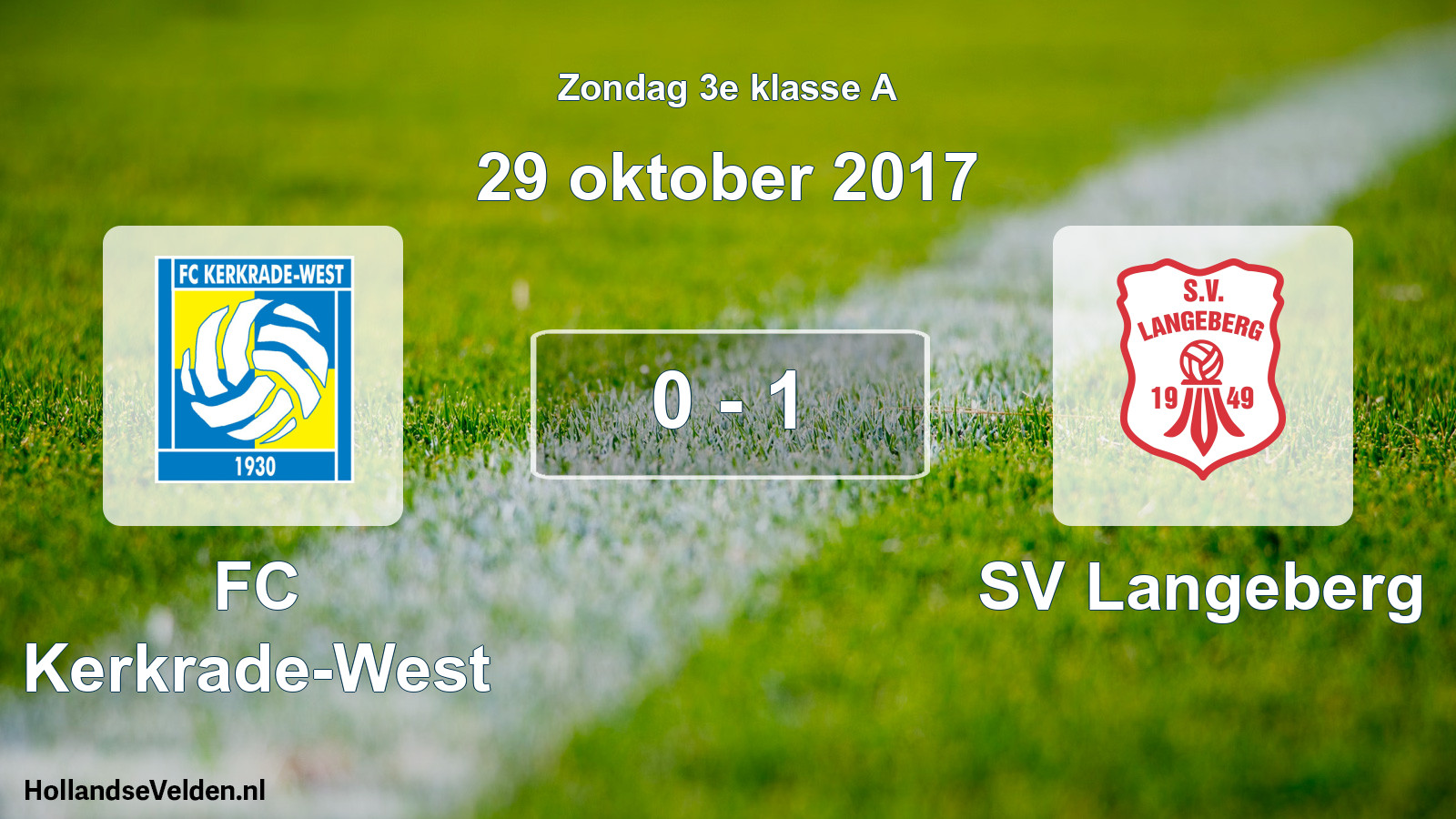 Total number of matches played: FC Kerkrade-West - SV Langeberg 0 - 1 (29 October 2017)