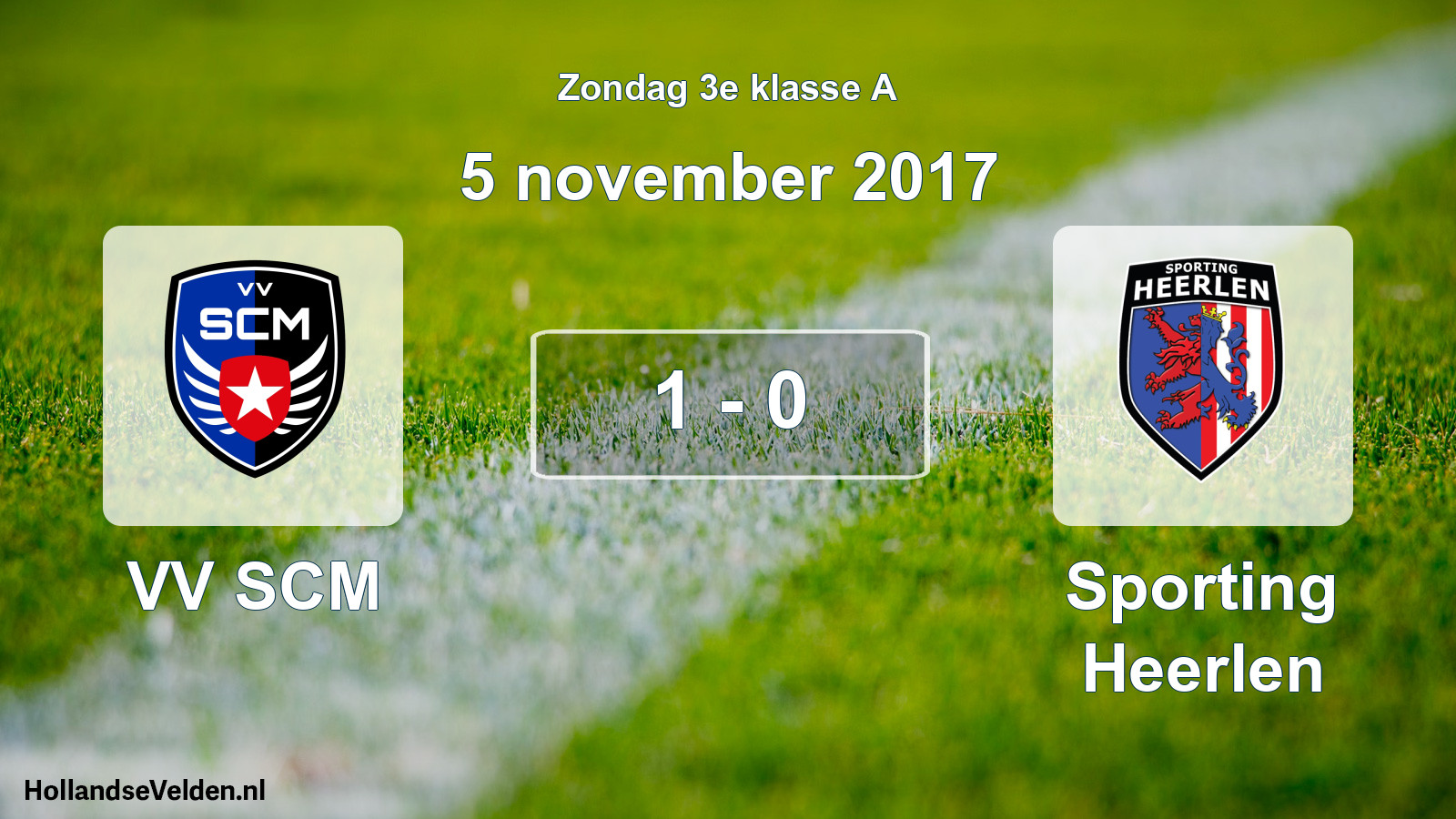Total number of matches played: VV SCM - Sporting Heerlen 1 - 0 (5 November 2017)