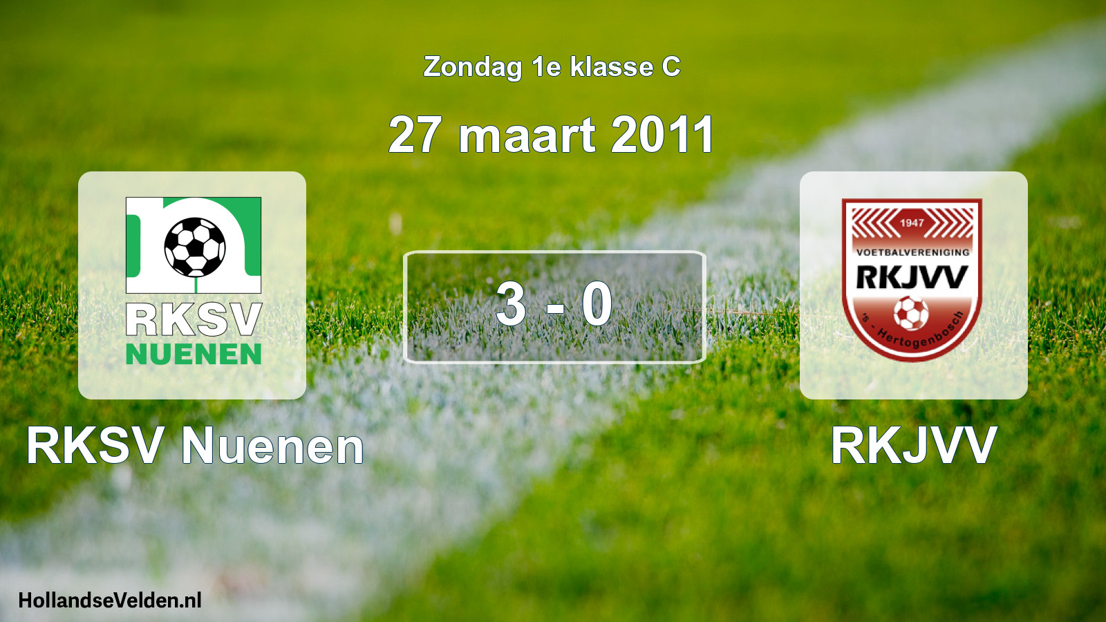 Total number of matches played: RKSV Nuenen - RKJVV 3 - 0 (27 March 2011)