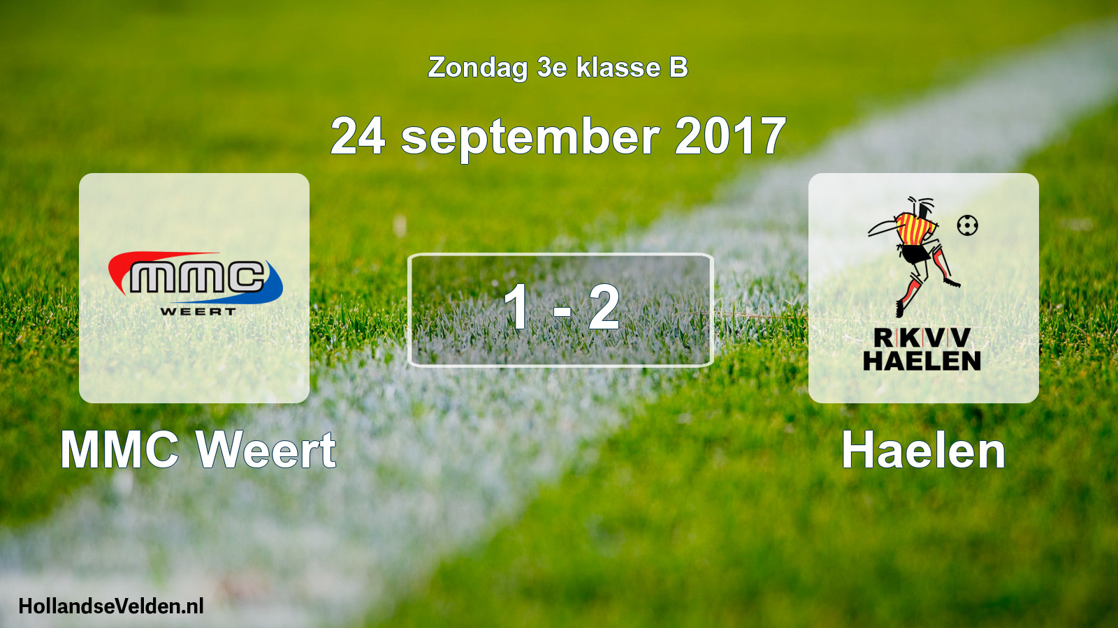 Total number of matches played: MMC Weert - Haelen 1 - 2 (24 September 2017)