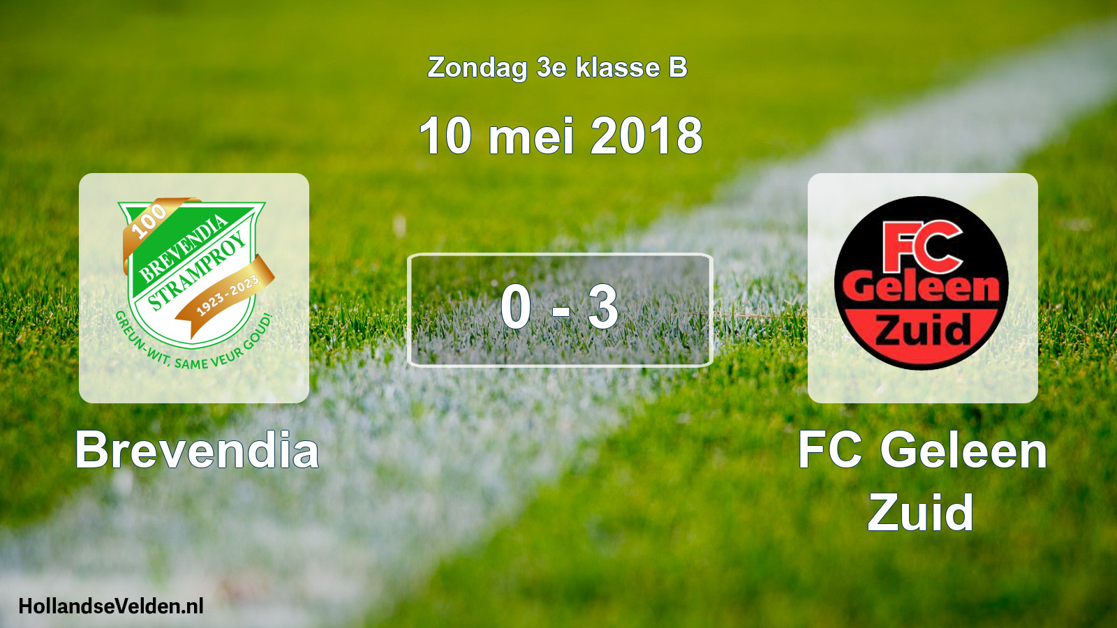 Total number of matches played: Brevendia - FC Geleen Zuid 0 - 3 (10 May 2018)