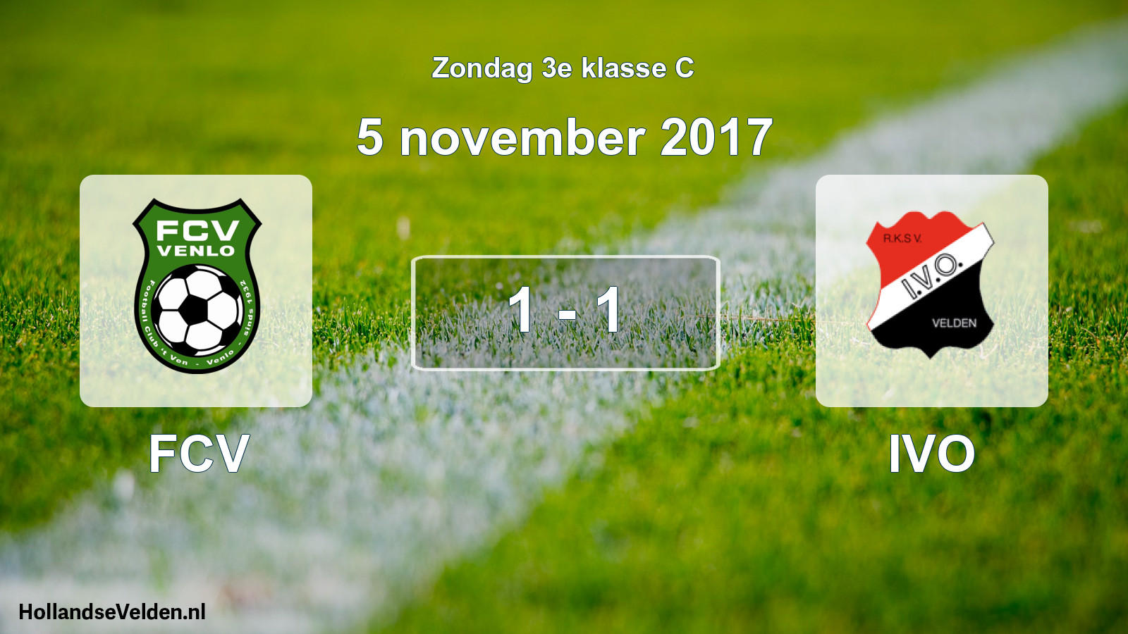 Total number of matches played: FCV - IVO 1 - 1 (5 November 2017)
