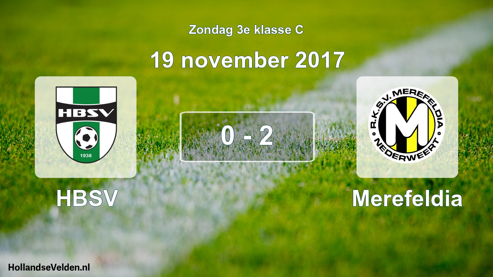 Total number of matches played: HBSV - Merefeldia 0 - 2 (19 November 2017)