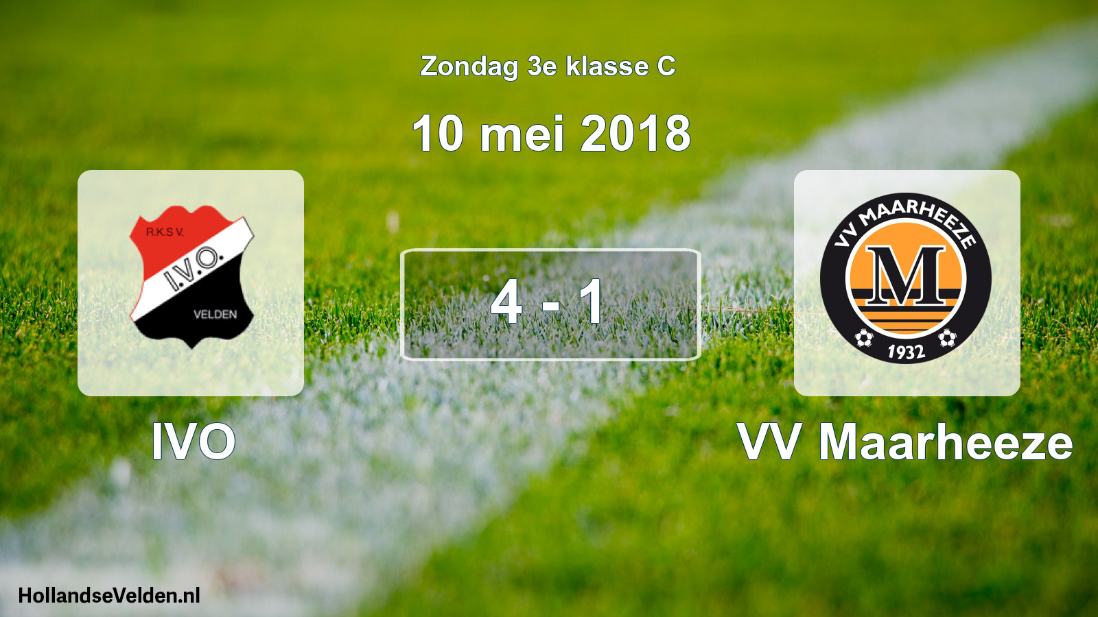 Total number of matches played: IVO - VV Maarheeze 4 - 1 (10 May 2018)