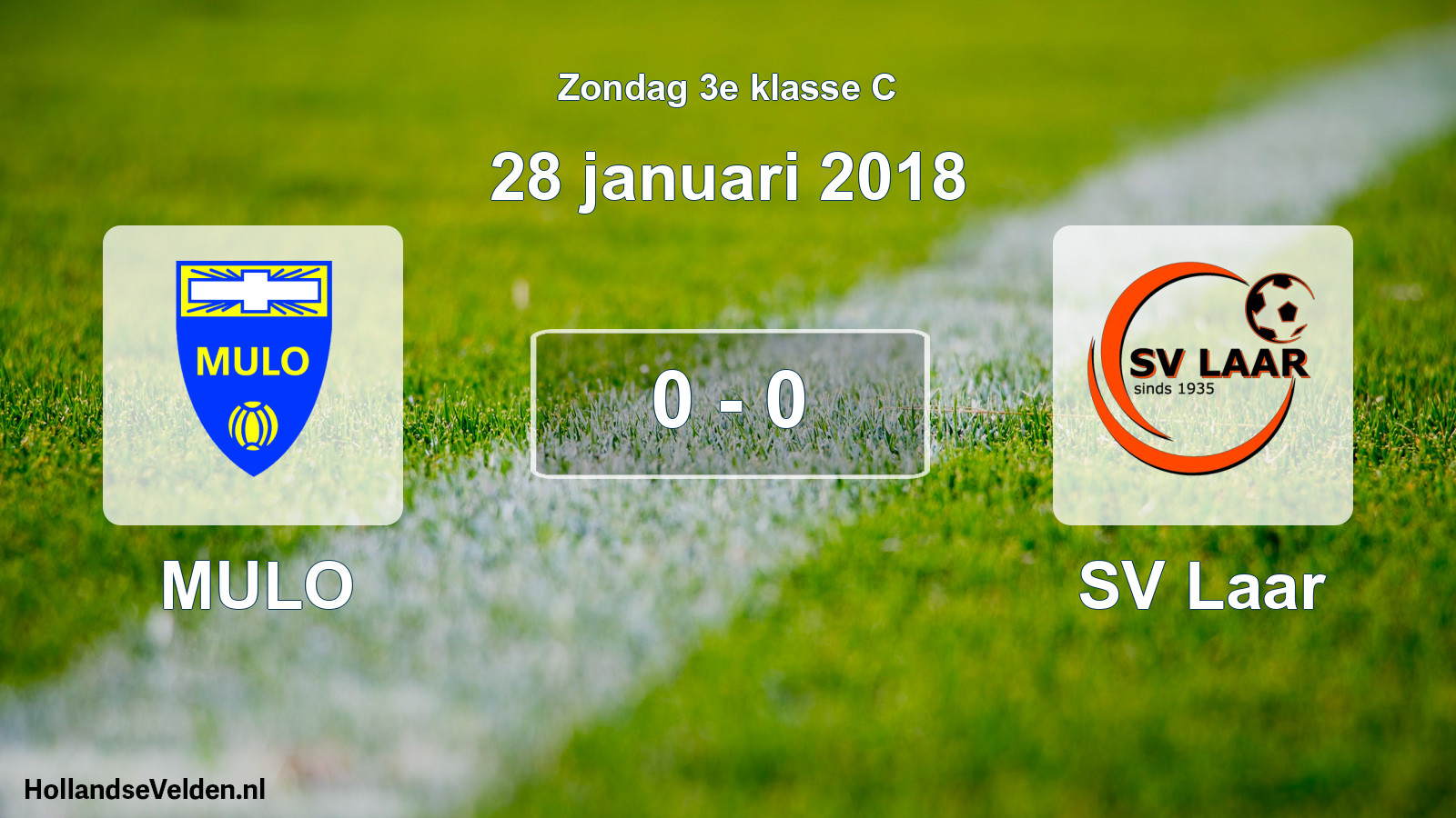 Total number of matches played: MULO - SV Laar 0 - 0 (28 January 2018)