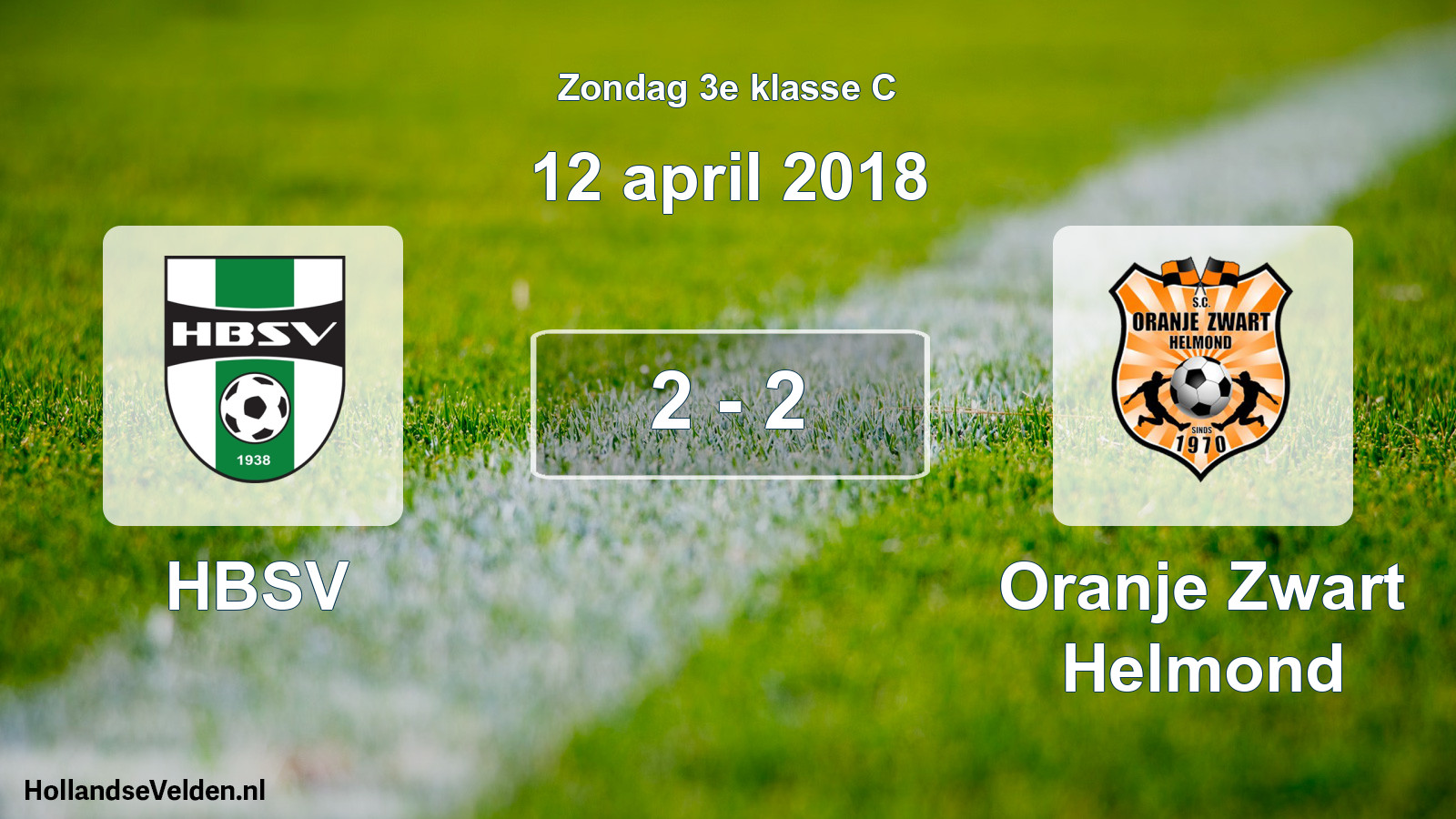 Total number of matches played: HBSV - Oranje Zwart Helmond 2 - 2 (12 April 2018)