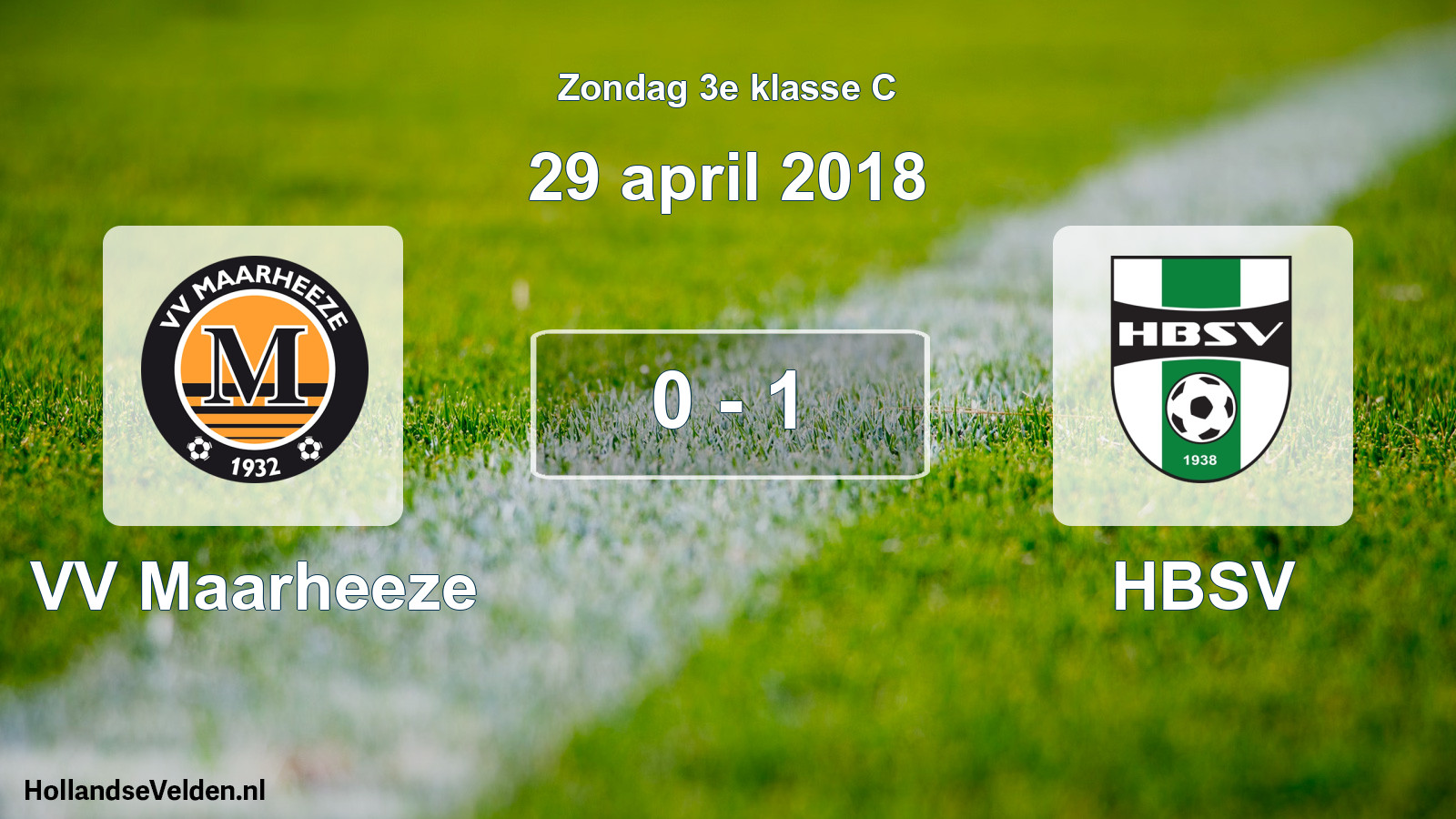 Total number of matches played: VV Maarheeze - HBSV 0 - 1 (29 April 2018)