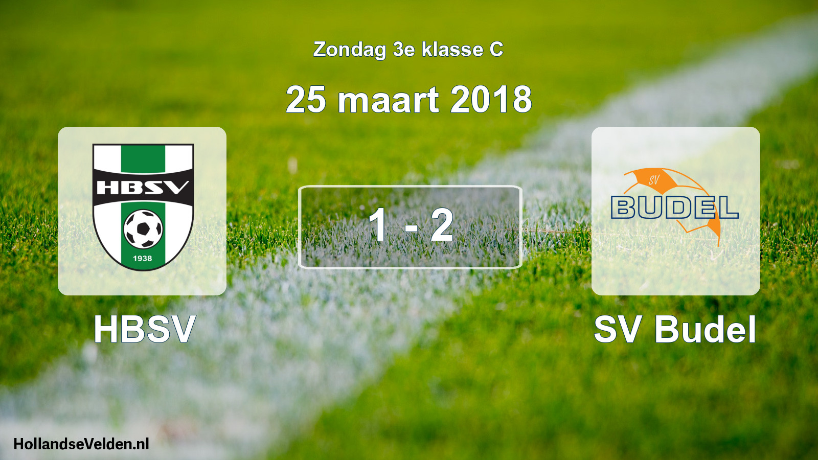 Total number of matches played: HBSV - SV Budel 1 - 2 (25 March 2018)