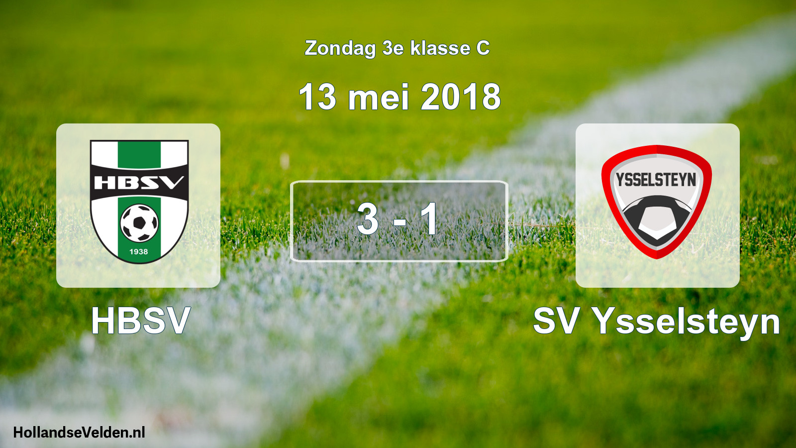 Total number of matches played: HBSV - SV Ysselsteyn 3 - 1 (13 May 2018)