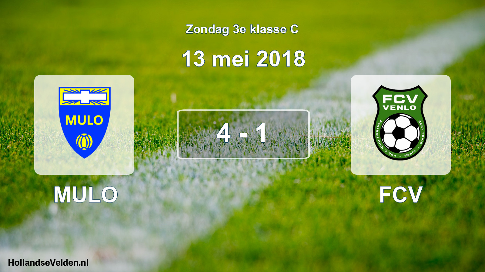Total number of matches played: MULO - FCV 4 - 1 (13 May 2018)